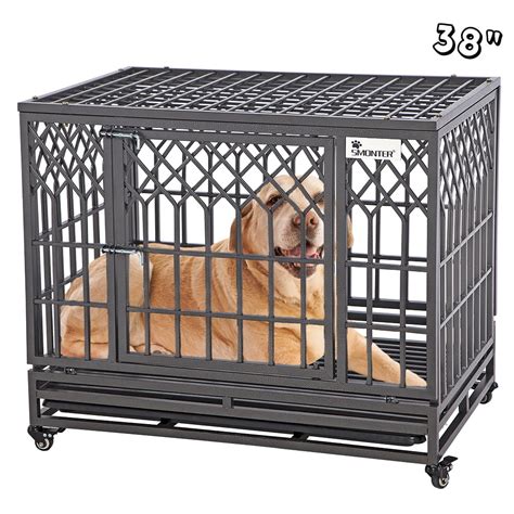 smonter heavy duty strong metal dog crate house|heavy duty metal dog cage.